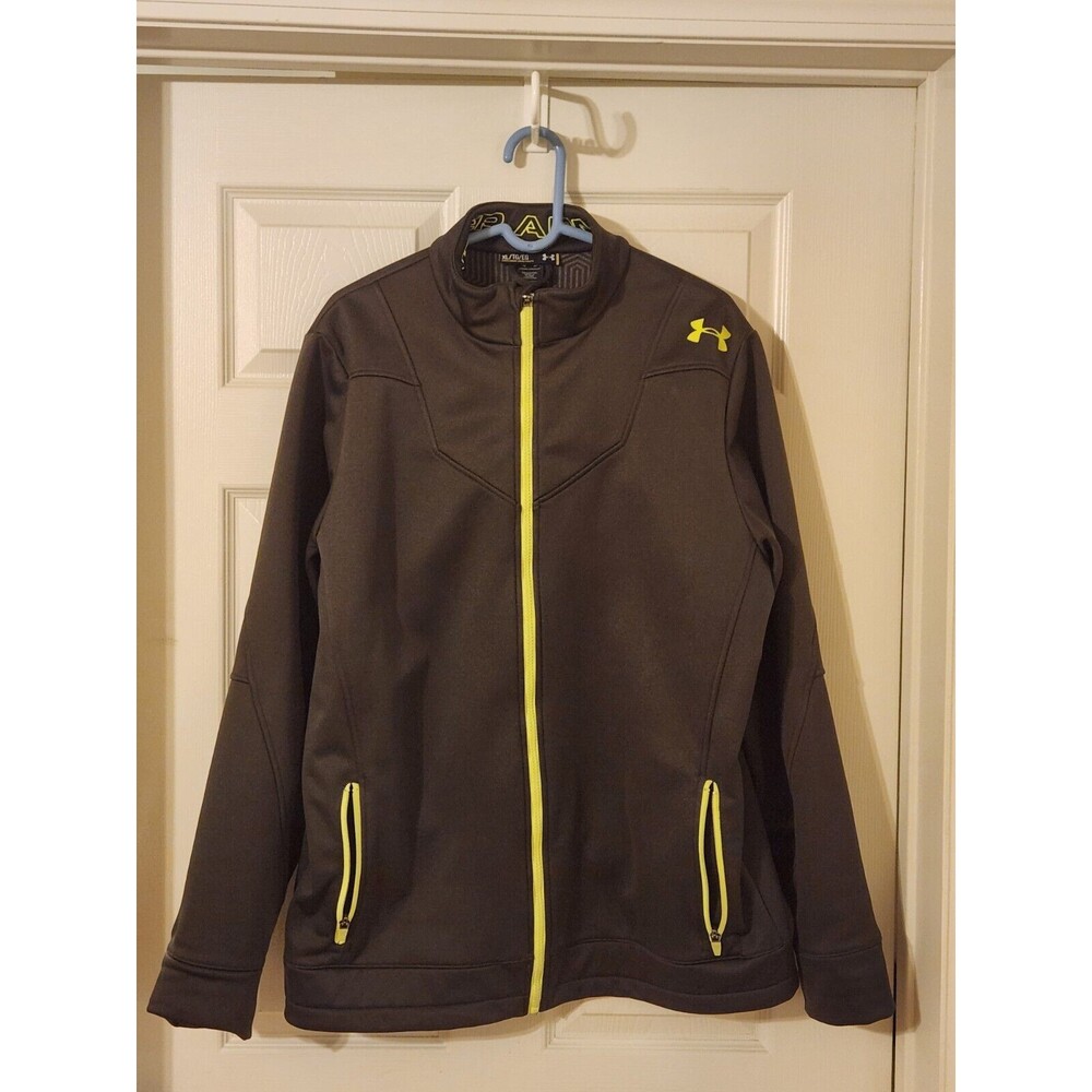 Under Armour Full Zip Jacket Mens Loose Fit Vented Back Running Jacket
